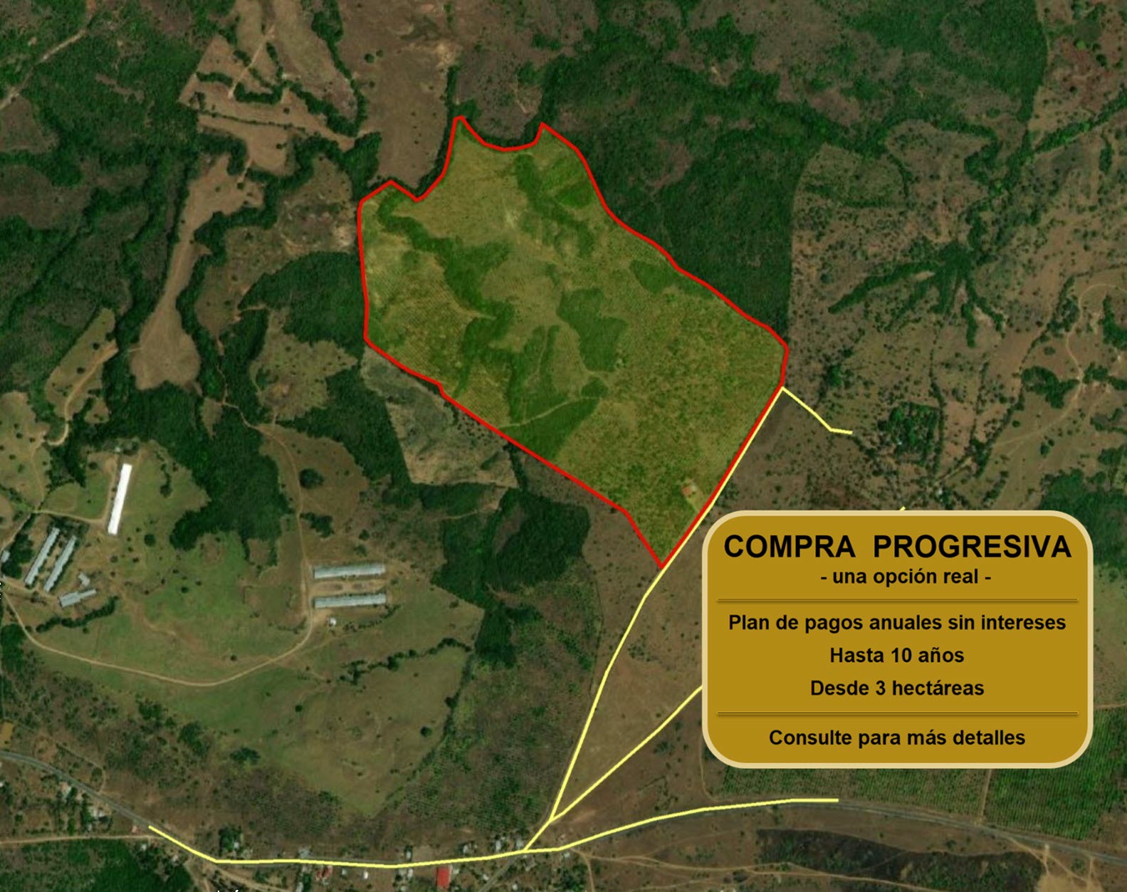 Imagen 5 – vista satelital con aviso de Compra Progresiva